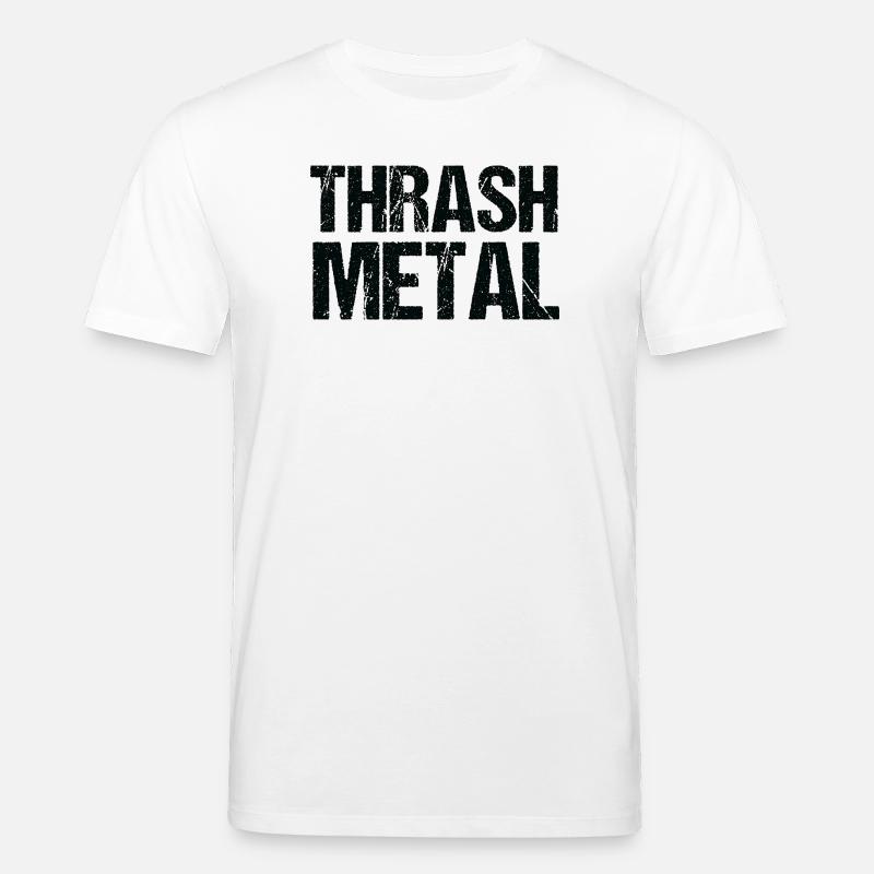 Thrash Metal Bold Typografie - Stanley/Stella Unisex Bio-T-Shirt CREATOR  - Weiß