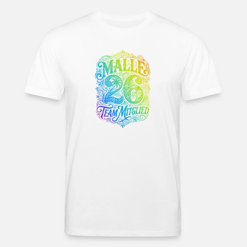 Malle 26 Bunt - Stanley/Stella Unisex Bio-T-Shirt CREATOR  - Weiß