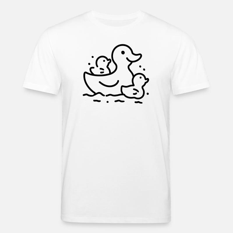 famille canard - T-shirt bio CREATOR Stanley/Stella Unisexe - blanc