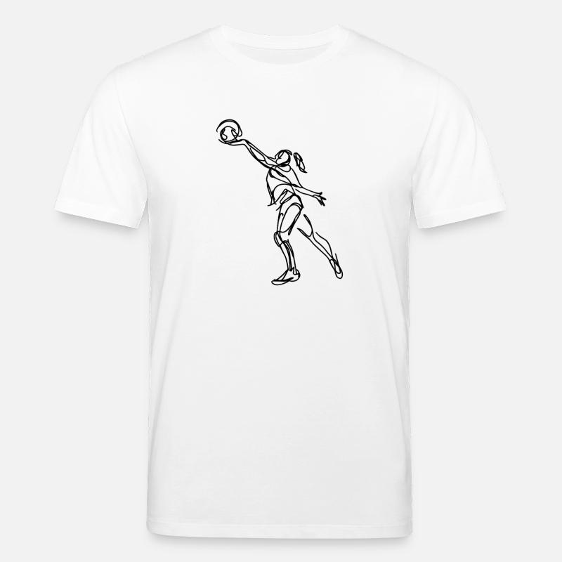 Volleyball player - Stanley/Stella CREATOR Unisex Organic T-Shirt - white
