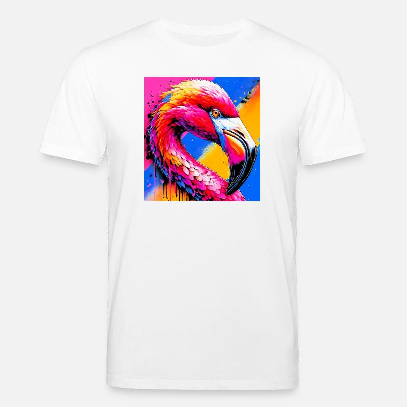 Flamingo - Stanley/Stella Unisex Bio-T-Shirt CREATOR - Weiß