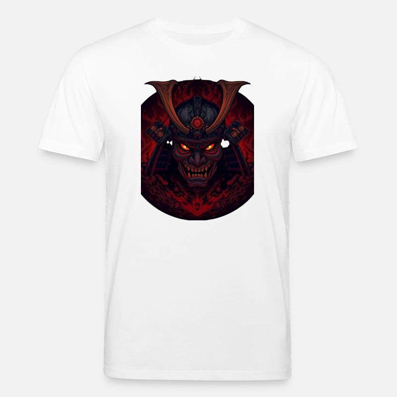 Dämonen-Samourai - Stanley/Stella Unisex Bio-T-Shirt CREATOR - Weiß