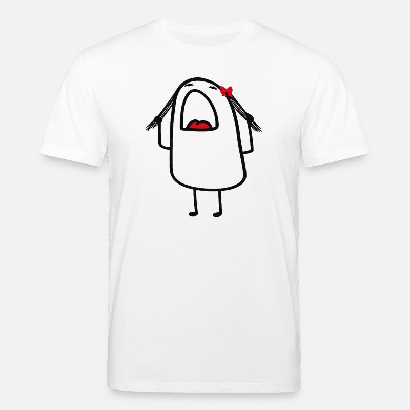 Red Bow Backpack Buddy - Stanley/Stella CREATOR Unisex Organic T-Shirt - white