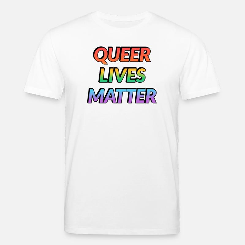 Queer Lives Matter Regenbogen - Stanley/Stella Unisex Bio-T-Shirt CREATOR  - Weiß