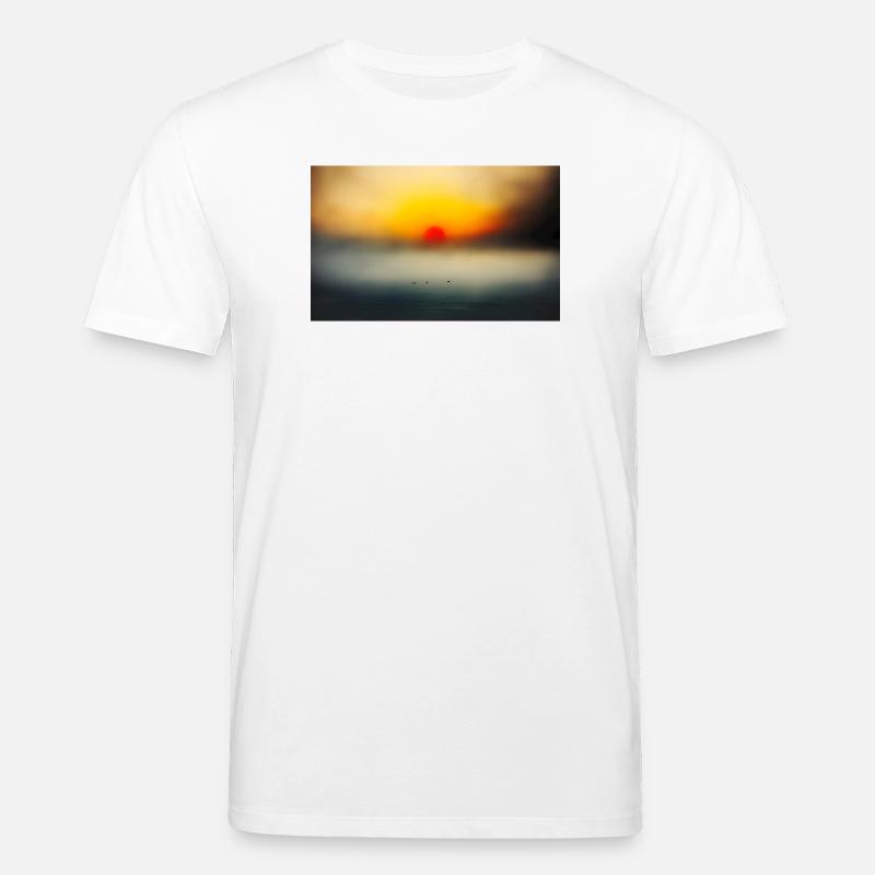 Abendstimmung am ruhigen Meer - Stanley/Stella Unisex Bio-T-Shirt CREATOR  - Weiß