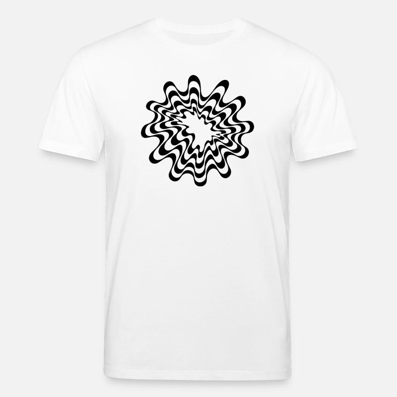 Conception géométrique du plasme - T-shirt bio CREATOR Stanley/Stella Unisexe - blanc