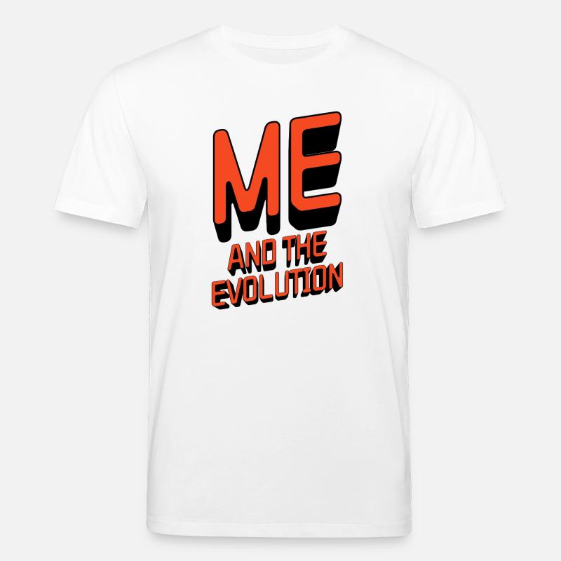 Me and the Evolution - Stanley/Stella CREATOR Unisex Organic T-Shirt - white