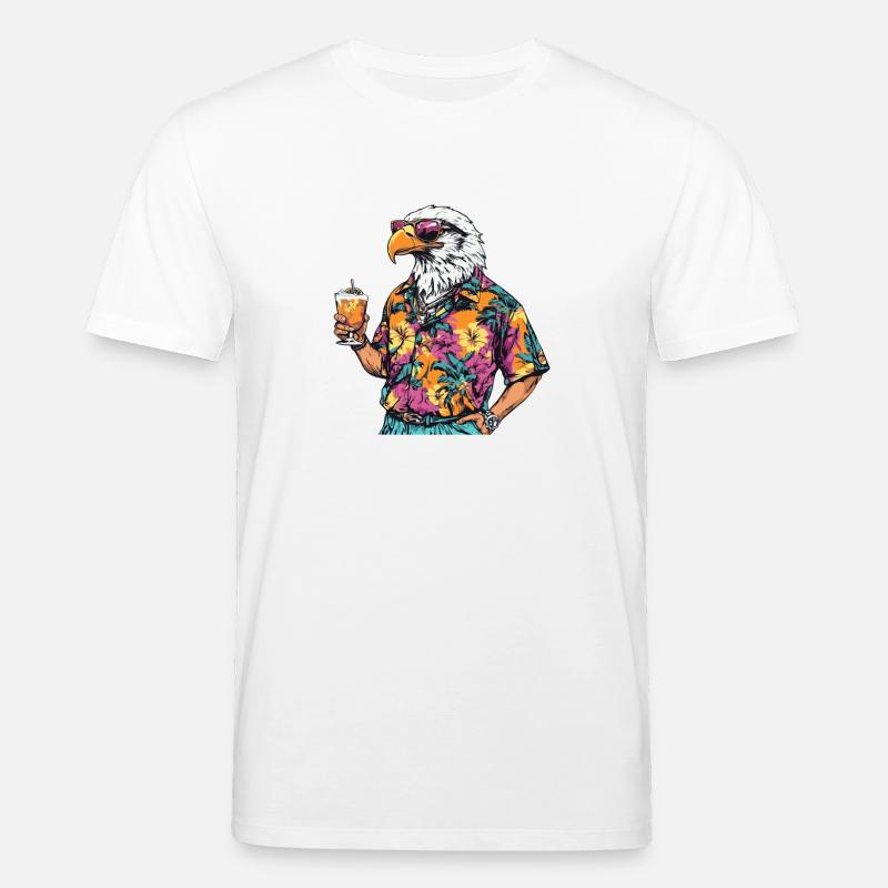 Eagle Comic Summer - Stanley/Stella CREATOR Unisex Organic T-Shirt - white