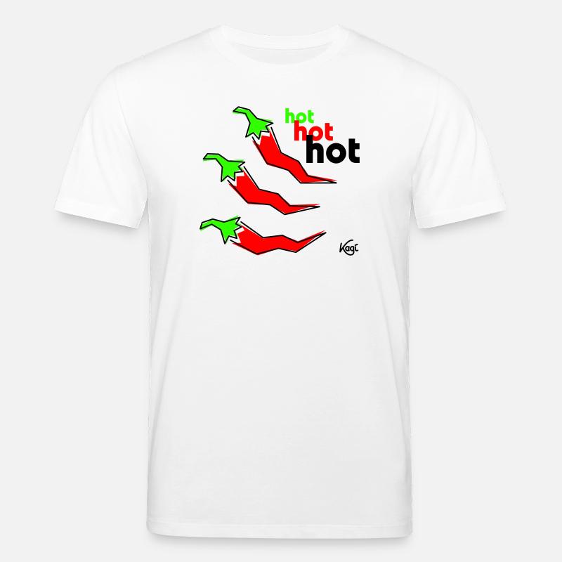 Pepperoni hot - Stanley/Stella Unisex Bio-T-Shirt CREATOR  - Weiß