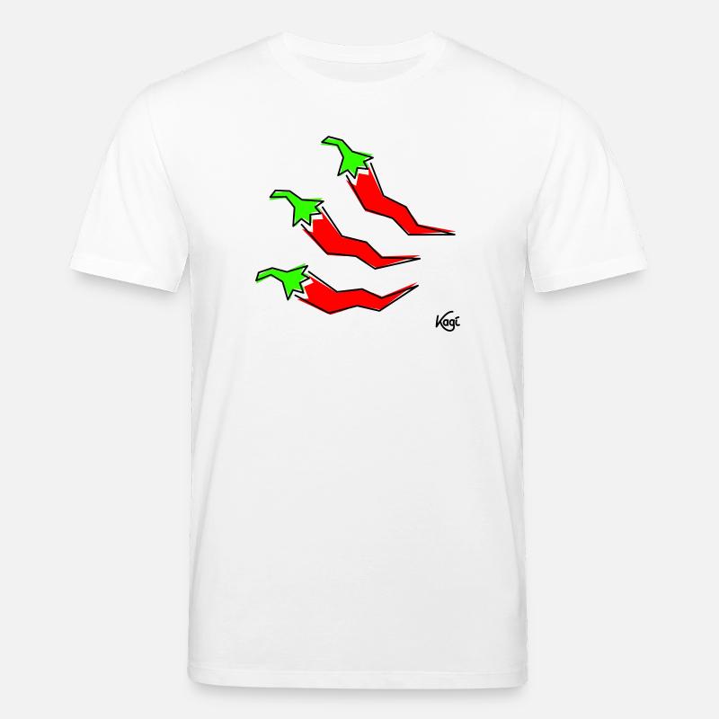 trois pepperonis - T-shirt bio CREATOR Stanley/Stella Unisexe - blanc