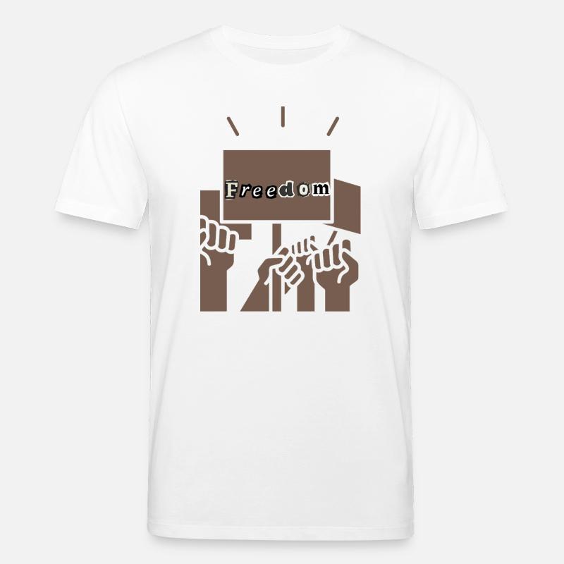 Freedom - T-shirt bio CREATOR Stanley/Stella Unisexe - blanc