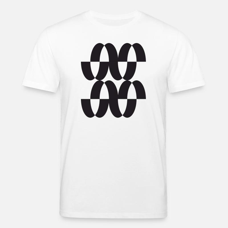 Interwoven Orbit Pattern - Stanley/Stella CREATOR Unisex Organic T-Shirt - white