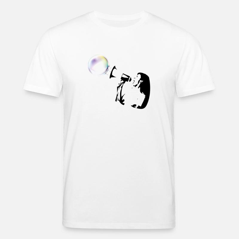 Bubble shot - T-shirt bio CREATOR Stanley/Stella Unisexe - blanc