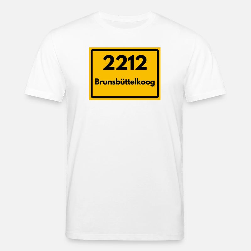 ALTE POSTLEITZAHL 2212 BRUNSBÜTTELKOOG - Stanley/Stella Unisex Bio-T-Shirt CREATOR  - Weiß