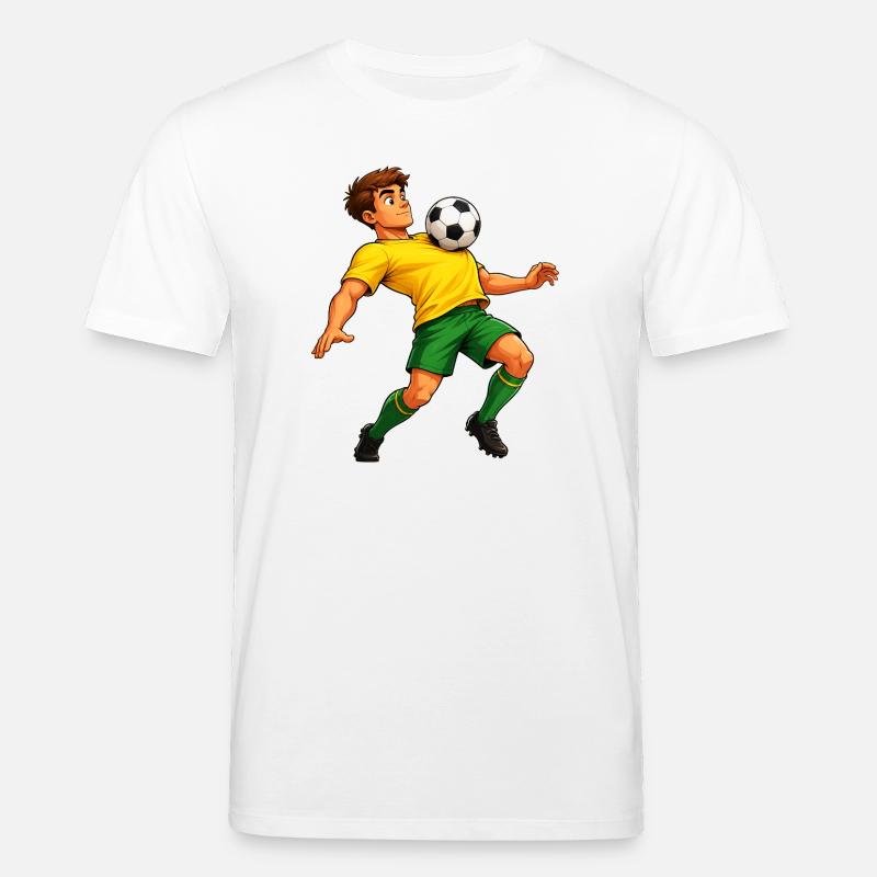Fußball auf der Brust - Stanley/Stella Unisex Bio-T-Shirt CREATOR  - Weiß
