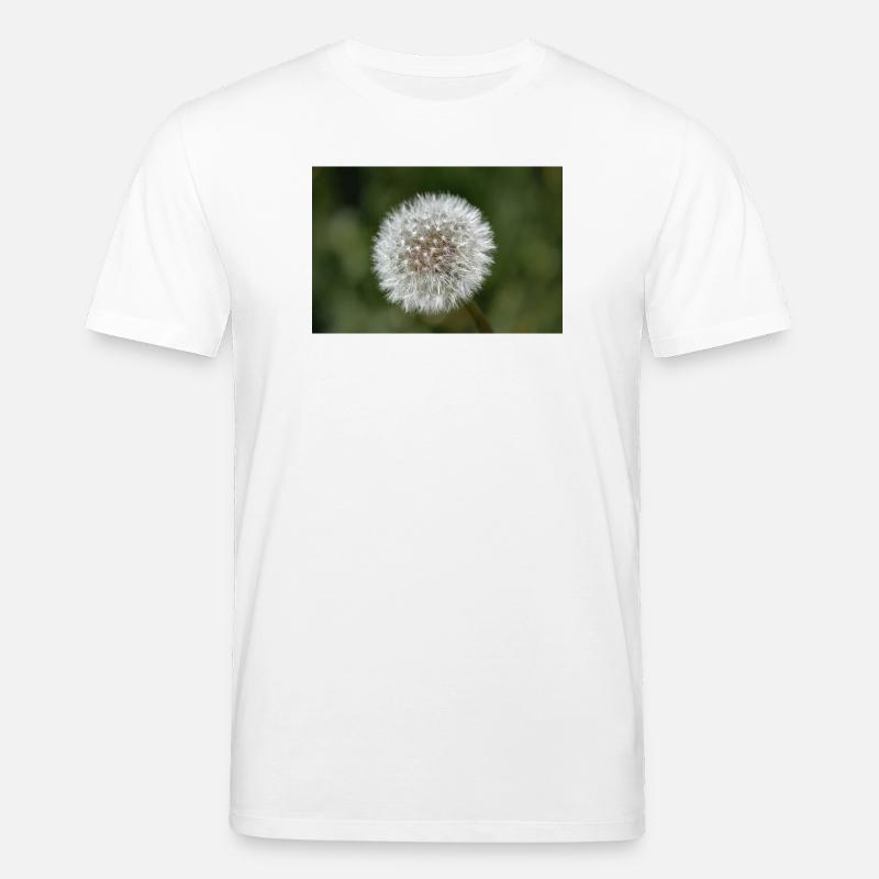 Gros plan d’un pissenlit - affiche. - T-shirt bio CREATOR Stanley/Stella Unisexe - blanc