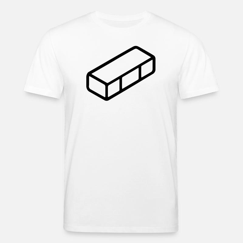 brique - T-shirt bio CREATOR Stanley/Stella Unisexe - blanc