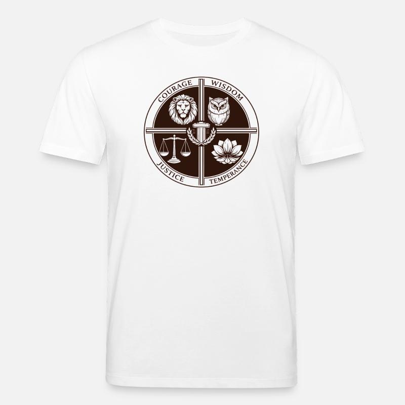 Stoische Vier Tugenden - Stanley/Stella Unisex Bio-T-Shirt CREATOR  - Weiß