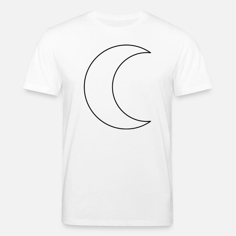 Halbmond-Umriss - Stanley/Stella Unisex Bio-T-Shirt CREATOR  - Weiß