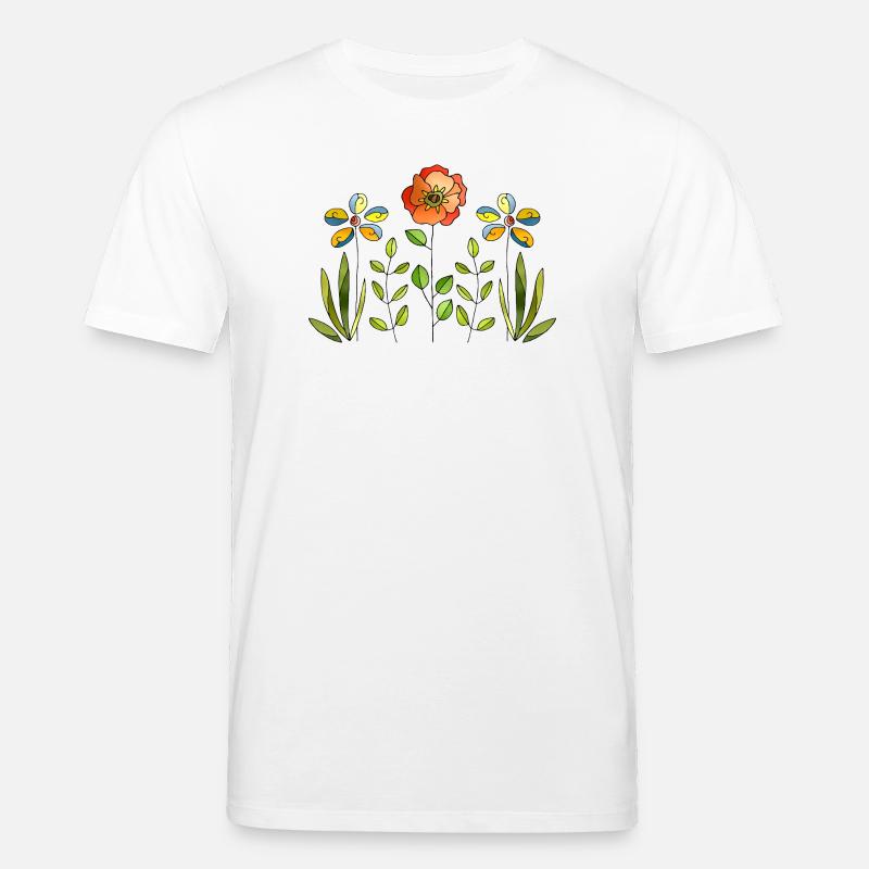 Fleur - T-shirt bio CREATOR Stanley/Stella Unisexe - blanc