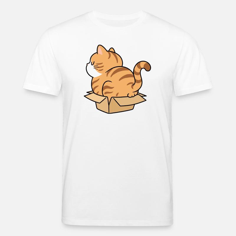 Katzenkind im Karton - Stanley/Stella Unisex Bio-T-Shirt CREATOR - Weiß