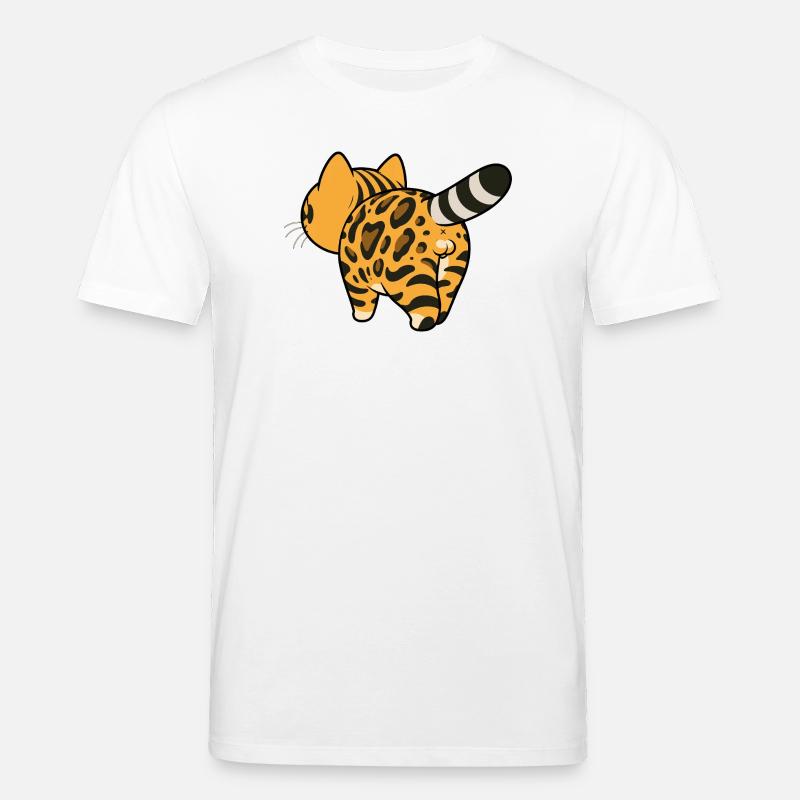 Leopard pattern converter - Stanley/Stella CREATOR Unisex Organic T-Shirt - white