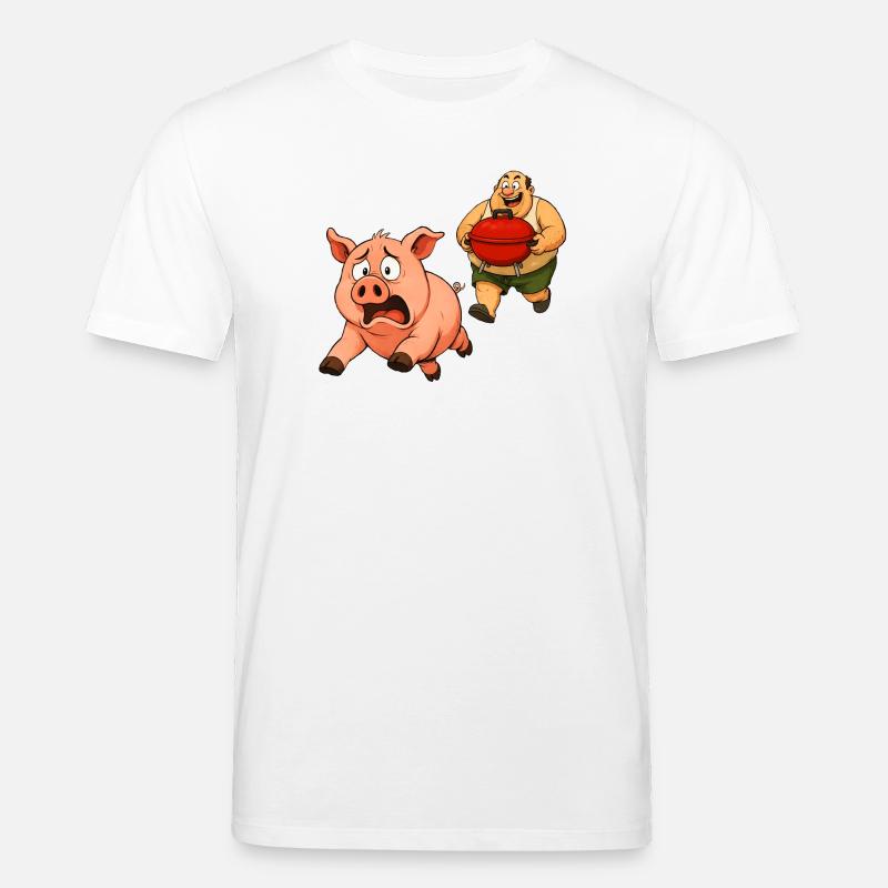 Conception de gril amusante - T-shirt bio CREATOR Stanley/Stella Unisexe - blanc