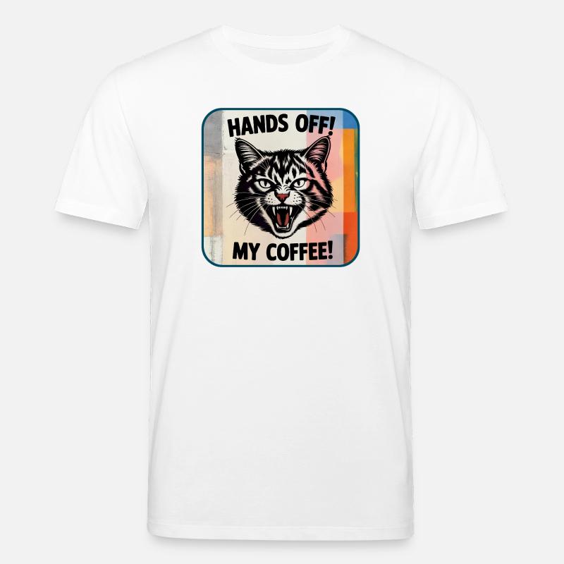 Pas touche ! Mon café - T-shirt bio CREATOR Stanley/Stella Unisexe - blanc