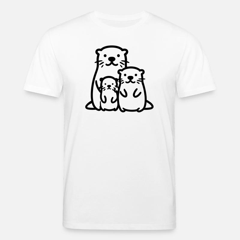Loutre - T-shirt bio CREATOR Stanley/Stella Unisexe - blanc
