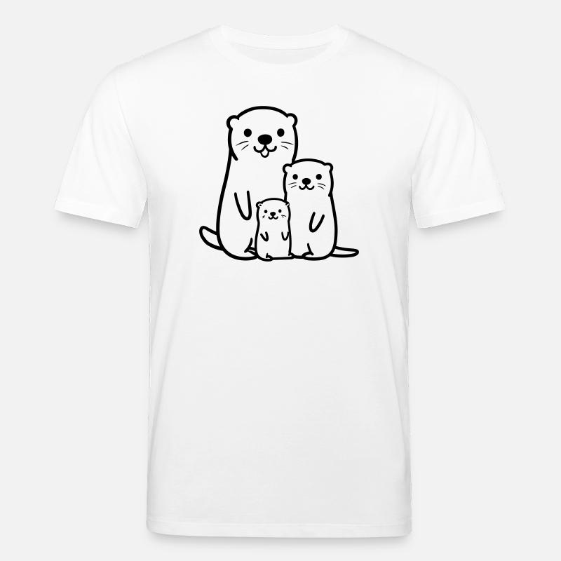 Loutre - T-shirt bio CREATOR Stanley/Stella Unisexe - blanc