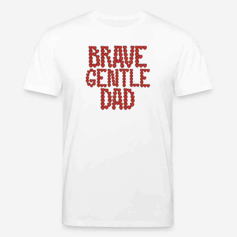 Mutiger, sanfter Vater - Stanley/Stella Unisex Bio-T-Shirt CREATOR - Weiß