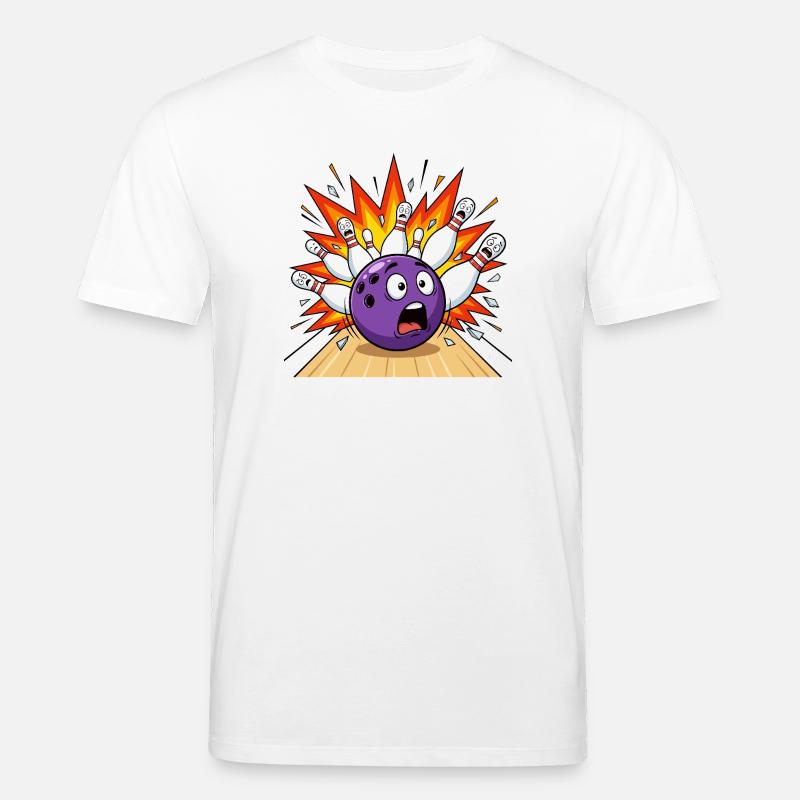 Bowling détruit quilles Bowling - T-shirt bio CREATOR Stanley/Stella Unisexe - blanc