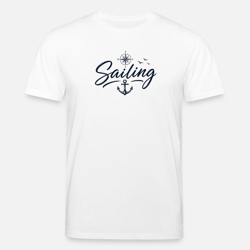 L’amour de la voile - T-shirt bio CREATOR Stanley/Stella Unisexe - blanc