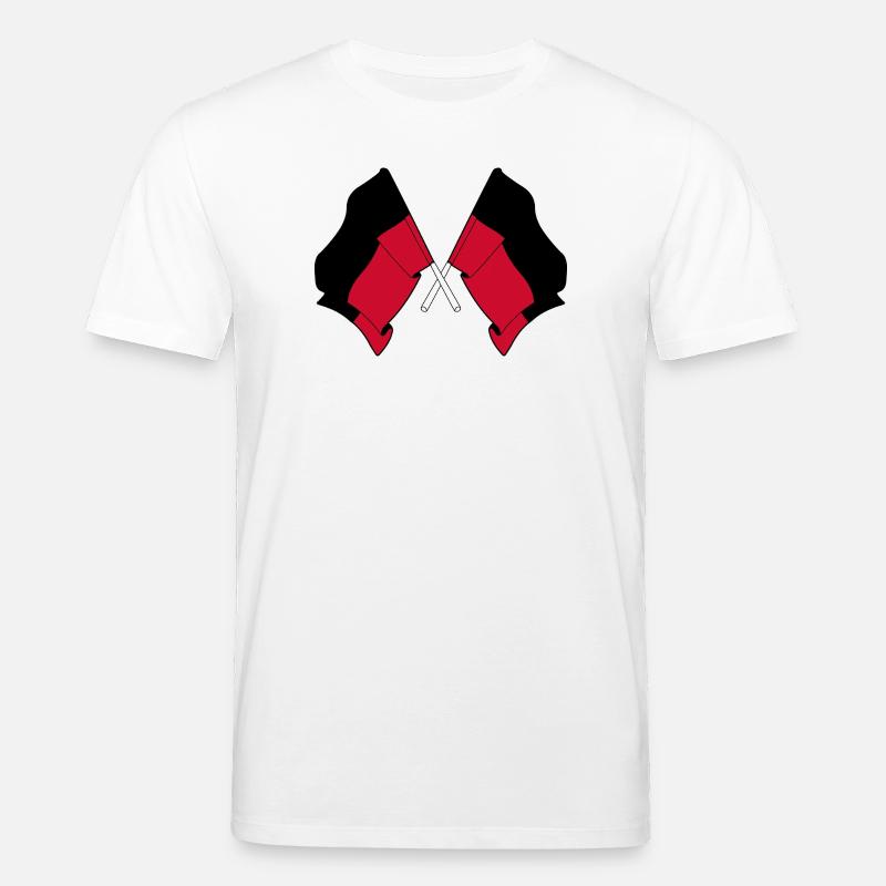 Drapeaux croisés de Nimègue - T-shirt bio CREATOR Stanley/Stella Unisexe - blanc