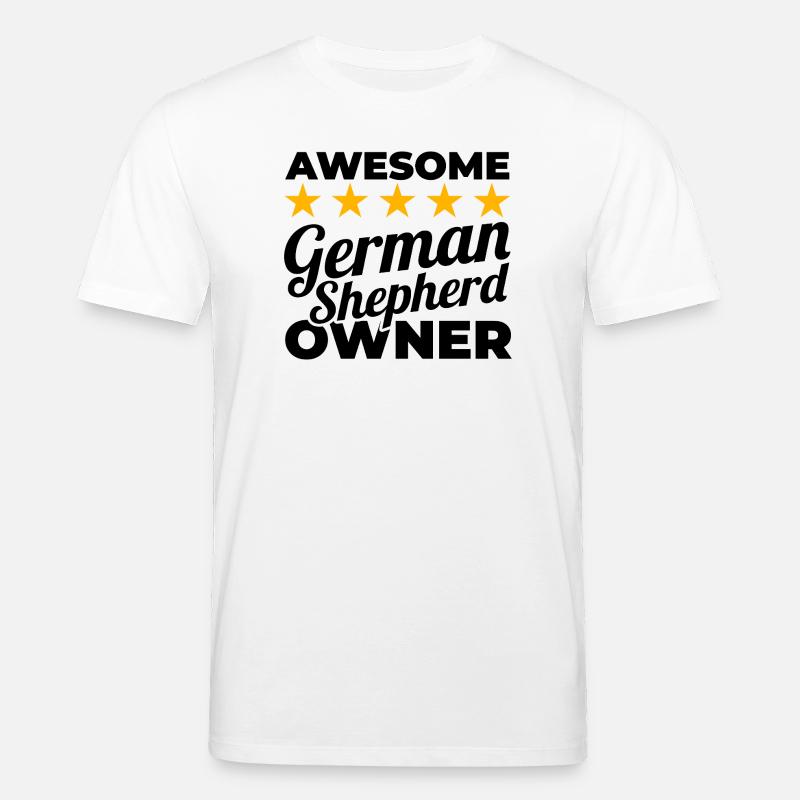 Bester Schäferhund Besitzer - Stanley/Stella Unisex Bio-T-Shirt CREATOR  - Weiß