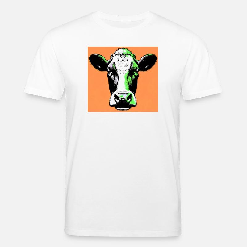 vache - T-shirt bio CREATOR Stanley/Stella Unisexe - blanc