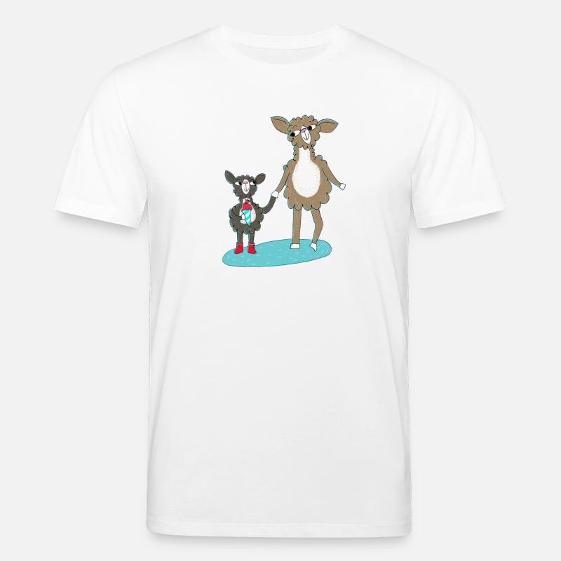 Lama Einschulung - Stanley/Stella Unisex Bio-T-Shirt CREATOR  - Weiß