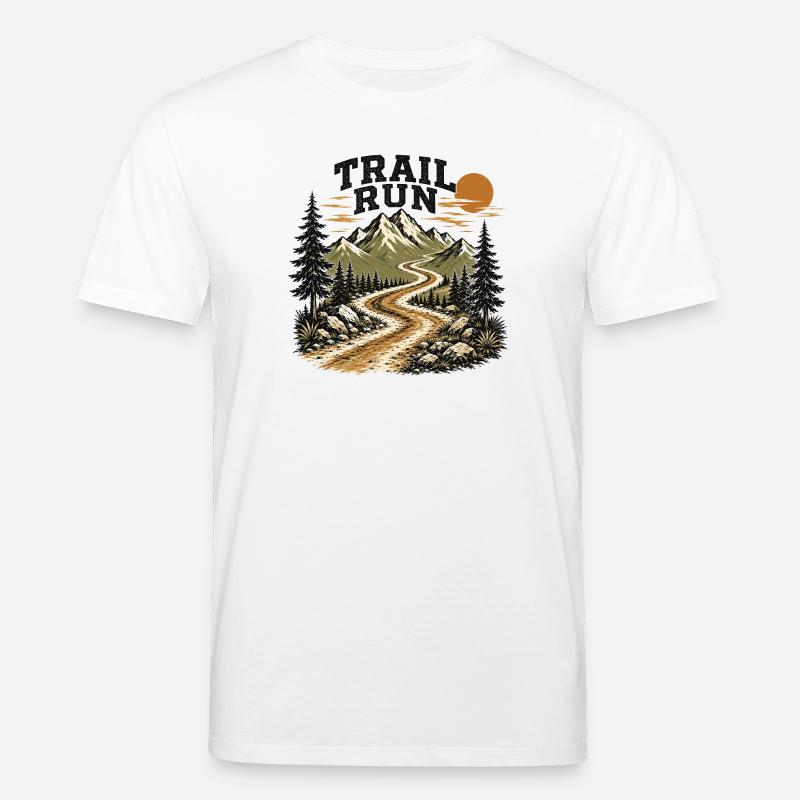 Course sur sentier - T-shirt bio CREATOR Stanley/Stella Unisexe - blanc