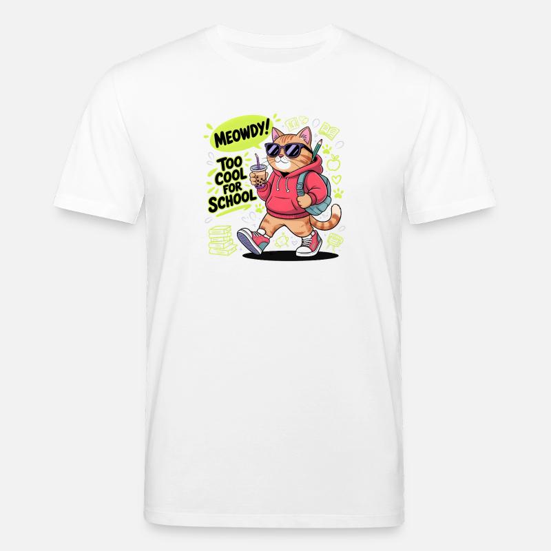 Schulkätzchen - Stanley/Stella Unisex Bio-T-Shirt CREATOR  - Weiß