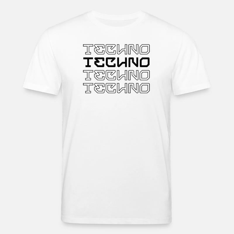 Techno-modernes Typografie-Logodesign - Stanley/Stella Unisex Bio-T-Shirt CREATOR  - Weiß