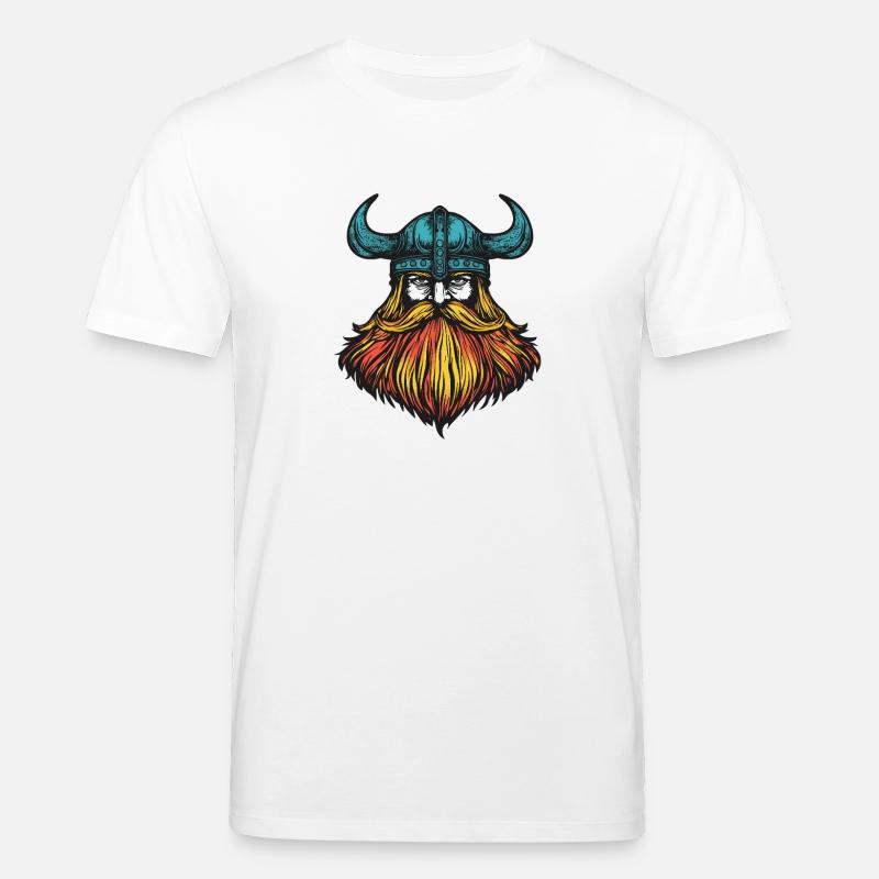 Wikinger Kopf - Stanley/Stella Unisex Bio-T-Shirt CREATOR  - Weiß