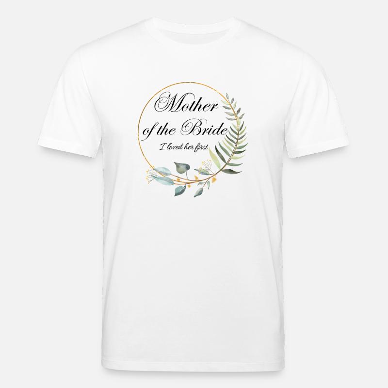 Mutter der Braut Floral - Stanley/Stella Unisex Bio-T-Shirt CREATOR - Weiß