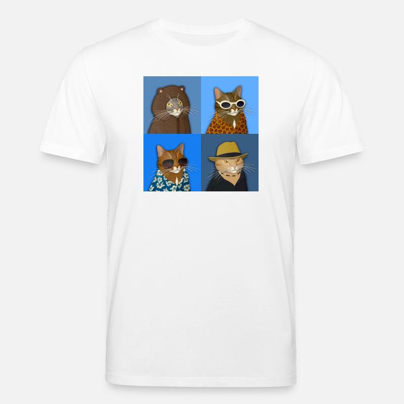 Getigerte Katzensorte - Stanley/Stella Unisex Bio-T-Shirt CREATOR  - Weiß