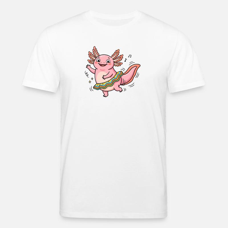 Dancing Queen Axolotl - Stanley/Stella Unisex Bio-T-Shirt CREATOR  - Weiß