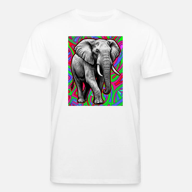 Elefant - Stanley/Stella Unisex Bio-T-Shirt CREATOR - Weiß
