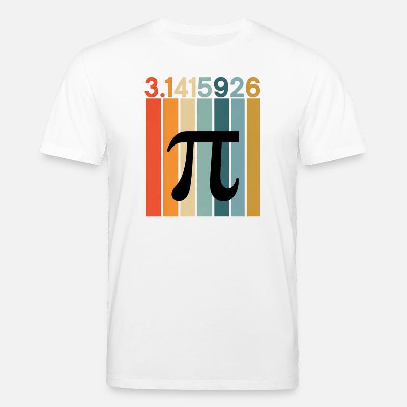 Pi Day Math Numbers - Stanley/Stella Unisex Bio-T-Shirt CREATOR - Weiß