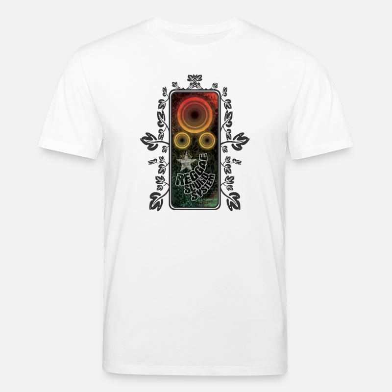 Reggae Sound System Glow - Stanley/Stella Unisex Bio-T-Shirt CREATOR - Weiß