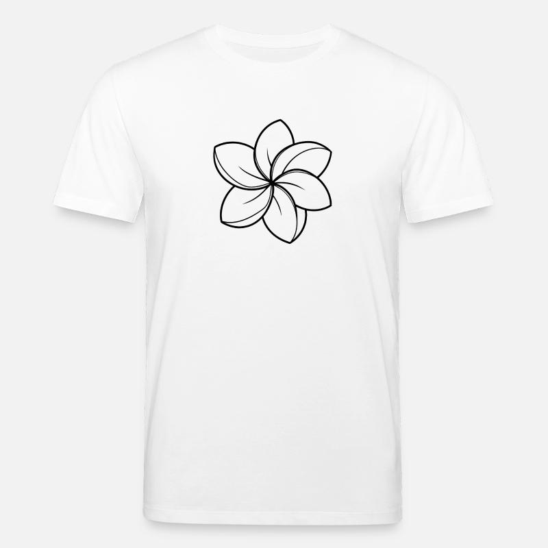 Frangipani-Blüte - Stanley/Stella Unisex Bio-T-Shirt CREATOR - Weiß