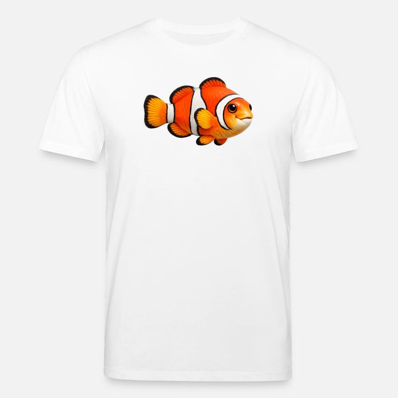 Clownfisch Meeresfisch Bunt - Stanley/Stella Unisex Bio-T-Shirt CREATOR - Weiß