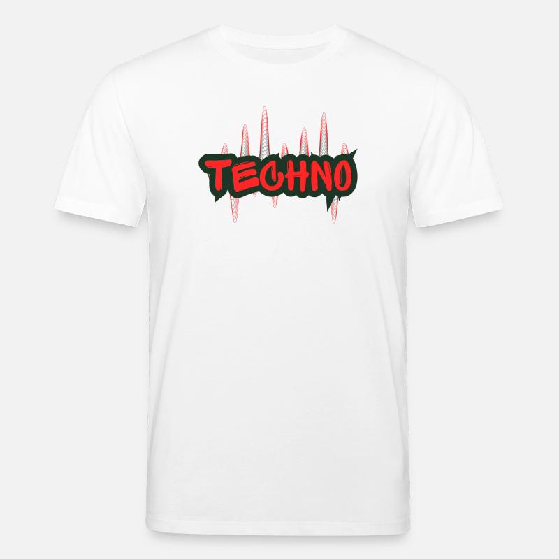 Nuit Techno Graffiti - T-shirt bio CREATOR Stanley/Stella Unisexe - blanc